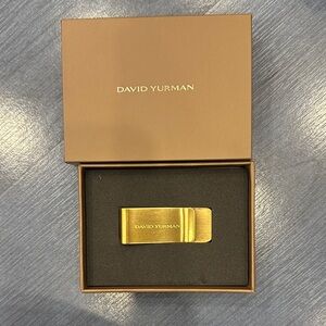 David Yurman Elegant Gold Money Clip